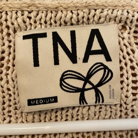 Aritzia TNA Airy Stitch Sweater in Tan - Picture 2 of 3